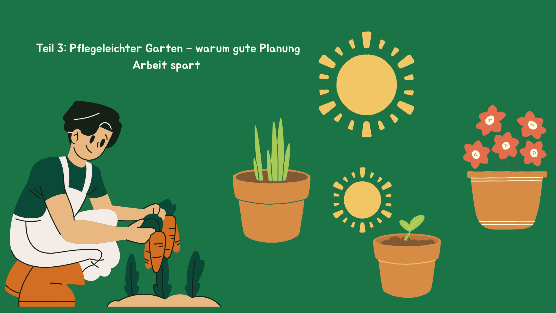  Teil 3: Pflegeleichter Garten – warum gute Planung Arbeit spart